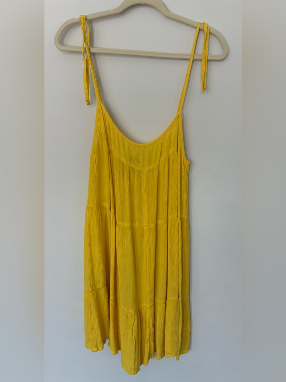 NWOT - Wild Fable - Bright Yellow Tiered Dress